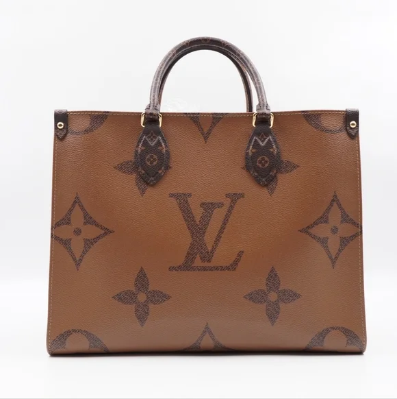 CE24 💟 Louis Vuitton Reverse Monogram Giant Onthego MM - Picture 6 of 14
